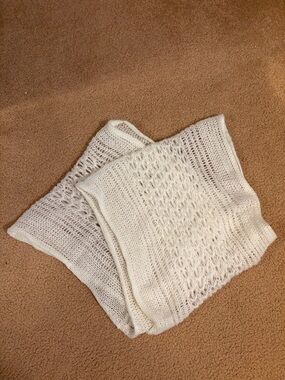 Women’s Cream Open-Knit Sweater